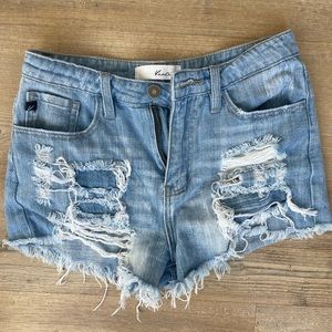 KanCan distressed jean shorts